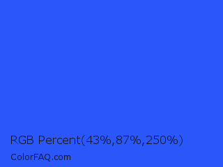 RGB Percent 17%,34%,98% Color Image