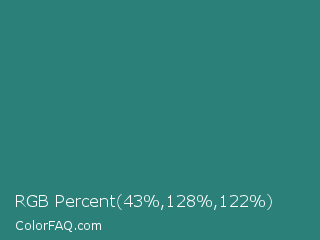 RGB Percent 17%,50%,48% Color Image