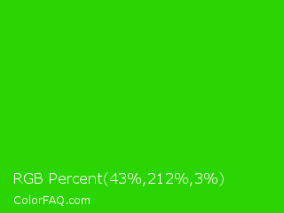 RGB Percent 17%,83%,1% Color Image
