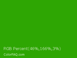 RGB Percent 18%,65%,1% Color Image