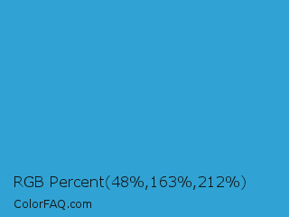 RGB Percent 19%,64%,83% Color Image