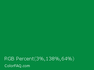 RGB Percent 1%,54%,25% Color Image
