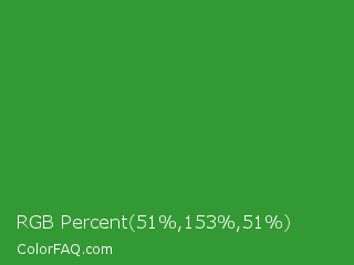 RGB Percent 20%,60%,20% Color Image