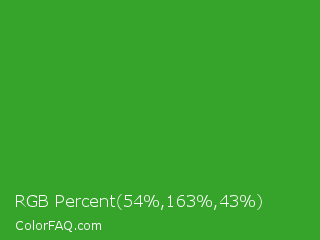 RGB Percent 21%,64%,17% Color Image