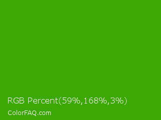 RGB Percent 23%,66%,1% Color Image