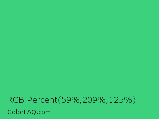 RGB Percent 23%,82%,49% Color Image