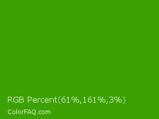 RGB Percent 24%,63%,1% Color Image