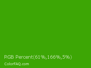 RGB Percent 24%,65%,2% Color Image
