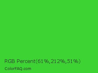 RGB Percent 24%,83%,20% Color Image