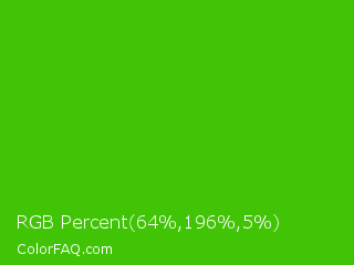 RGB Percent 25%,77%,2% Color Image