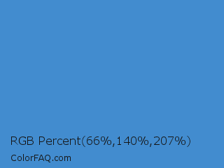 RGB Percent 26%,55%,81% Color Image