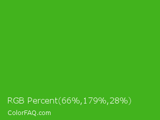 RGB Percent 26%,70%,11% Color Image
