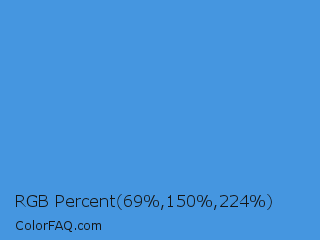 RGB Percent 27%,59%,88% Color Image