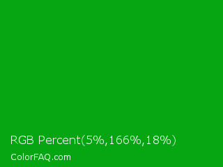 RGB Percent 2%,65%,7% Color Image