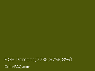 RGB Percent 30%,34%,3% Color Image