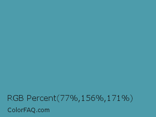 RGB Percent 30%,61%,67% Color Image