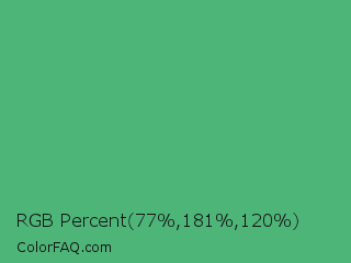 RGB Percent 30%,71%,47% Color Image