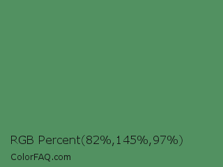 RGB Percent 32%,57%,38% Color Image