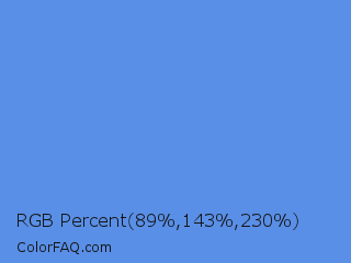 RGB Percent 35%,56%,90% Color Image