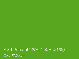 RGB Percent 35%,65%,12% Color Image
