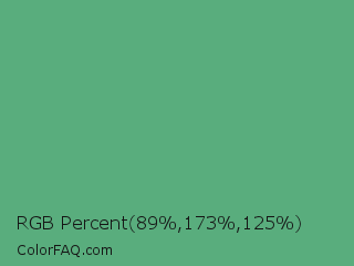 RGB Percent 35%,68%,49% Color Image