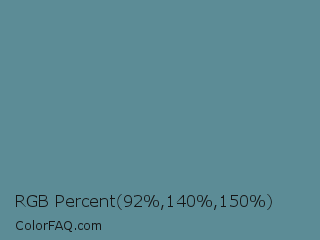 RGB Percent 36%,55%,59% Color Image