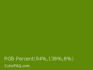 RGB Percent 37%,54%,3% Color Image