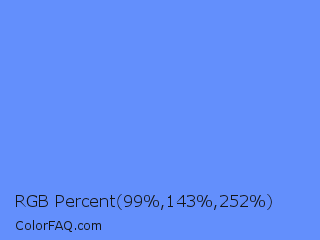 RGB Percent 39%,56%,99% Color Image