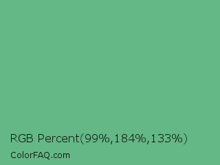 RGB Percent 39%,72%,52% Color Image