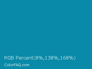 RGB Percent 3%,54%,66% Color Image
