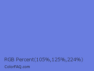 RGB Percent 41%,49%,88% Color Image