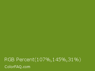 RGB Percent 42%,57%,12% Color Image