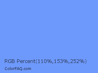 RGB Percent 43%,60%,99% Color Image