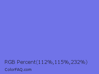 RGB Percent 44%,45%,91% Color Image