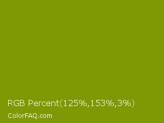 RGB Percent 49%,60%,1% Color Image