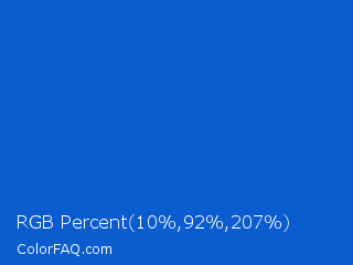 RGB Percent 4%,36%,81% Color Image