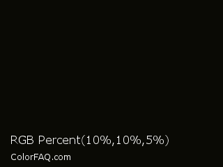 RGB Percent 4%,4%,2% Color Image