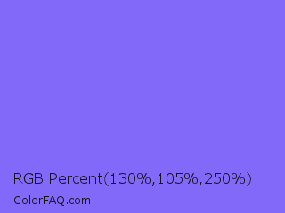 RGB Percent 51%,41%,98% Color Image