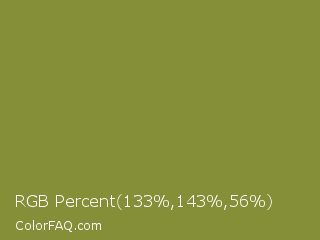 RGB Percent 52%,56%,22% Color Image