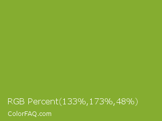 RGB Percent 52%,68%,19% Color Image