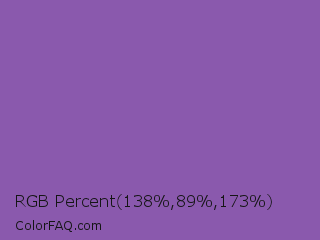 RGB Percent 54%,35%,68% Color Image