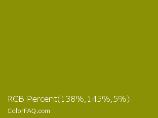 RGB Percent 54%,57%,2% Color Image