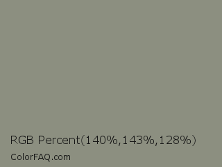 RGB Percent 55%,56%,50% Color Image