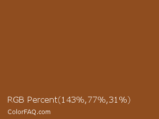 RGB Percent 56%,30%,12% Color Image