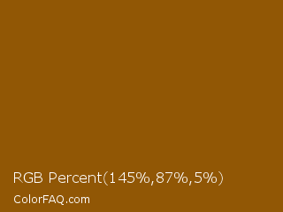 RGB Percent 57%,34%,2% Color Image
