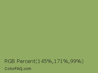RGB Percent 57%,67%,39% Color Image