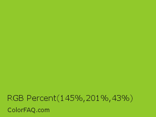 RGB Percent 57%,79%,17% Color Image