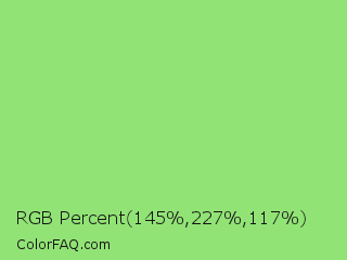 RGB Percent 57%,89%,46% Color Image