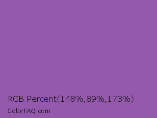 RGB Percent 58%,35%,68% Color Image
