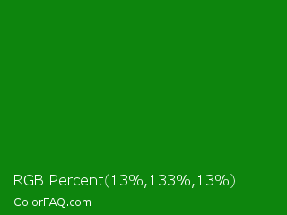 RGB Percent 5%,52%,5% Color Image